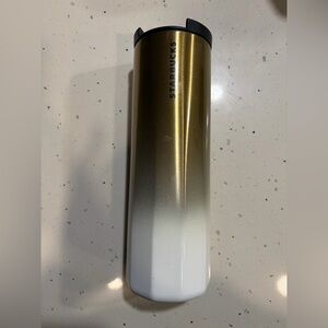 Starbucks Gradient Gold and White Tumbler